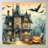 Het oude Halloween Art Poster (Voorkant)