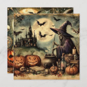 Het oude Halloween Art Wenskaart (Voorkant / Achterkant)