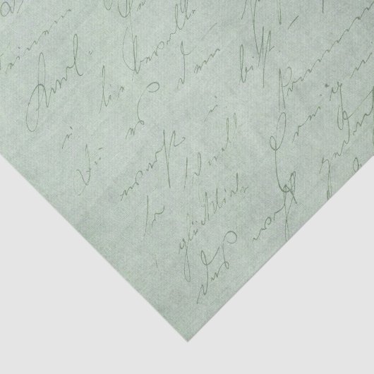 Het oude handschrift liefdesbrieven vervaagd antie tissuepapier (Detail)