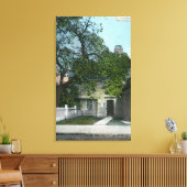 Het oude heksenhuis, hoofdingang canvas afdruk (Insitu (Woonkamer))