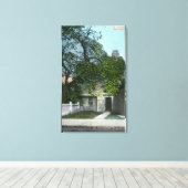 Het oude heksenhuis, hoofdingang canvas afdruk (Insitu (Houten vloer))