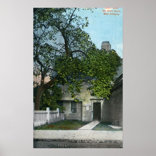 Het oude heksenhuis, hoofdingang poster (Voorkant)