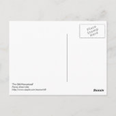 Het oude Homestead Patchwork-bereik Briefkaart (Achterkant)