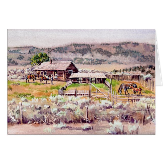 Het OUDE HOMESTEAD van SHARON SHARPE (Voorkant Horizontaal)