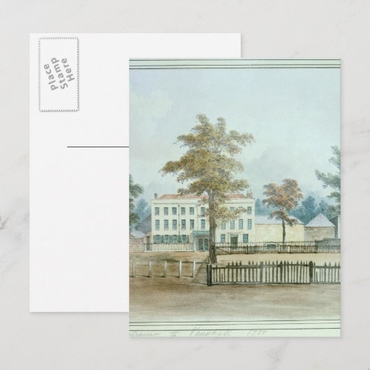 Het Oude Huis en de ingang van Vauxhall Gardens Briefkaart (Voorkant / Achterkant)