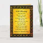Het oude Iers die, St. Patrick Dag zegenen Kaart (Voorkant)