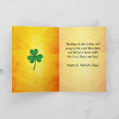 Het oude Iers die, St. Patrick Dag zegenen Kaart (Binnen)