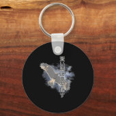 Het oude Japanse Gezegde de Smart Hawks verbergt z Sleutelhanger (Voorkant)