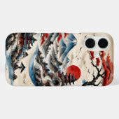 Het oude Japanse landschap Kioto periode beslaat Case-Mate iPhone Case (Achterkant (horizontaal))