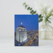 Het oude John Hancock-gebouw met Boston in het geb Briefkaart (Staand voorkant)