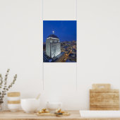 Het oude John Hancock-gebouw met Boston in het geb Poster (Keuken)