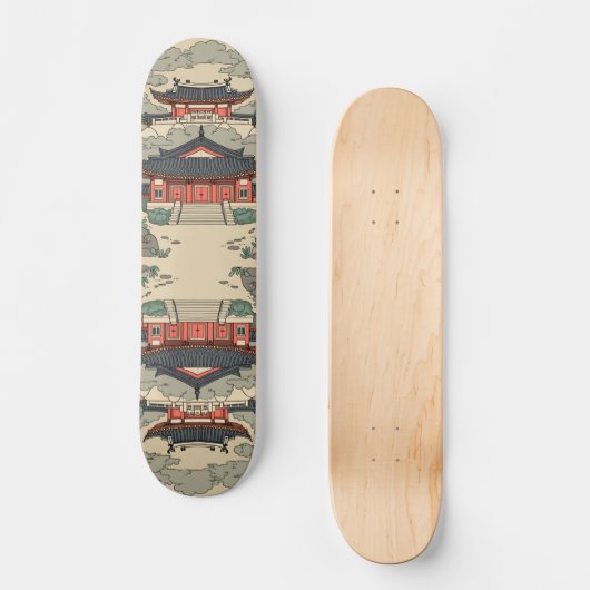 Het oude koninklijke paleis Skateboard (Voorkant)