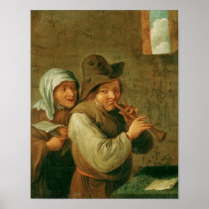 Het oude koppel poster