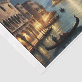 Het oude kustlandschap van Venetië over het kanaal Tissuepapier (Detail)