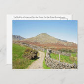 Het oude Man Coniston Briefkaart (Voorkant / Achterkant)