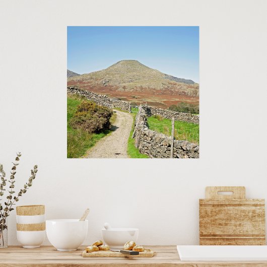 Het oude Man Coniston Briefkaart Cushion Poster (Keuken)