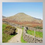 Het oude Man Coniston Briefkaart Cushion Poster (Voorkant)