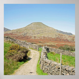 Het oude Man Coniston Briefkaart Cushion Poster