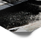 Het oude Man en het Raging Zee Poster (Hoek)