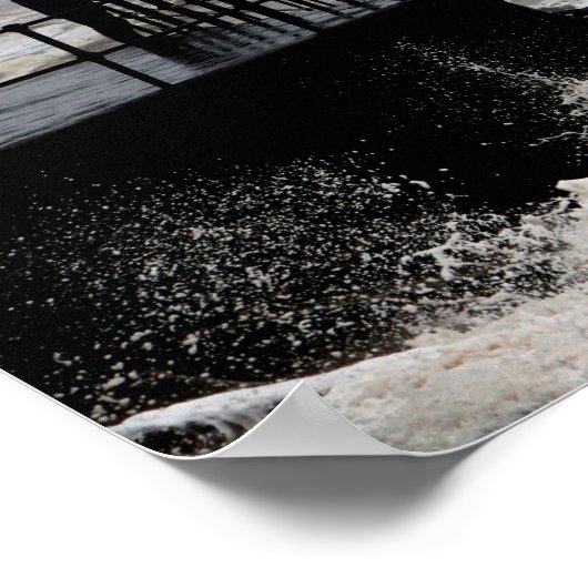 Het oude Man en het Raging Zee Poster (Hoek)