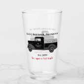 Het oude Man Garage Pint Beer Soda Glass Glas (Voorkant)