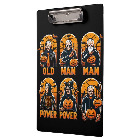 Het oude man Halloween Klembord (Links)