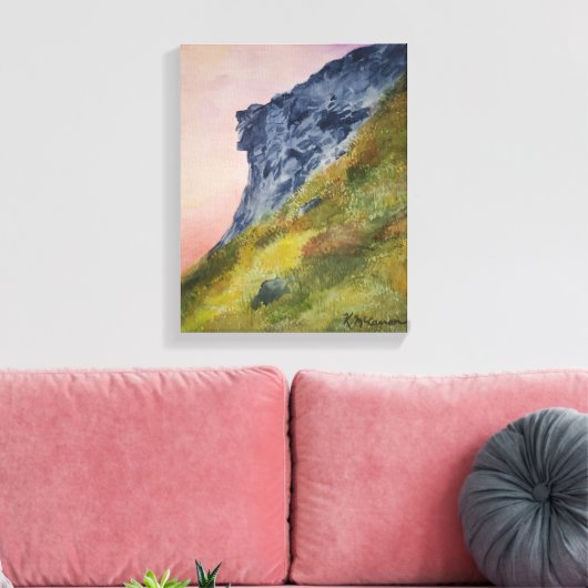 Het oude Man in de bergen print (Insitu (Woonkamer))