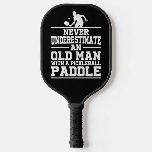 Het oude Man Pickleball Paddle (Voorkant)