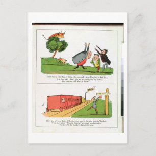 Het oude Man van Aosta, pagina van 'The Book of No Briefkaart