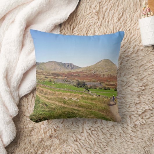 Het oude Man van het Briefkaart Coniston Kussen (Deken)