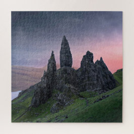 Het oude Man van Storr na Sunset Scotland Foto Legpuzzel