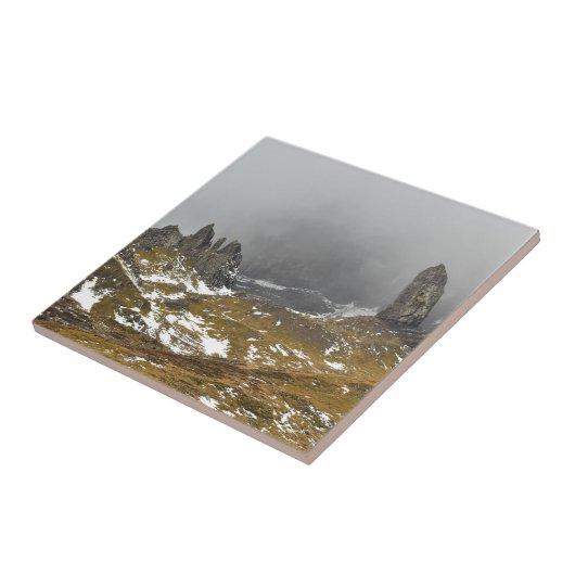 Het oude Man van Storr Tegeltje (Zijkant)