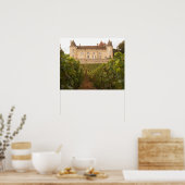 Het oude middeleeuwse Chateau de Rully in de Cote Poster (Keuken)