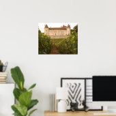 Het oude middeleeuwse Kasteel de Rully in de Cote Poster (Thuiskantoor)