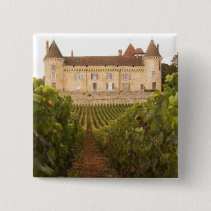 Het oude middeleeuwse Kasteel de Rully in de Cote Vierkante Button 5,1 Cm