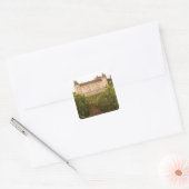 Het oude middeleeuwse Kasteel de Rully in de Cote Vierkante Sticker (Envelop)