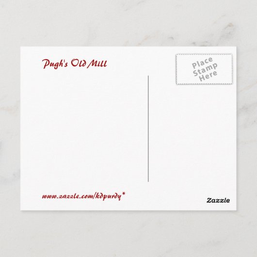 Het oude Mill Briefkaart (Achterkant)