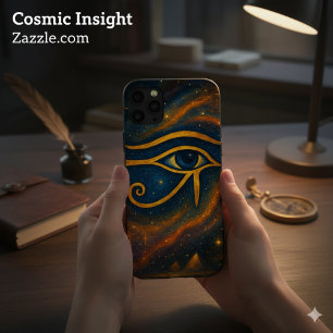 Het oude oog van Horus Cosmic Mystique iPhone 16 Plus Hoesje