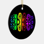Het OUDE ornament van de HIPPIE, past aan (Rechts)