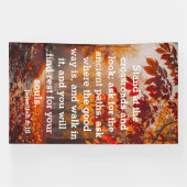 Het Oude Pad van Vrede Jeremia 6:16 Spandoek (Horizontaal)