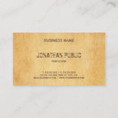 Het Oude Papier van het Manuscript van het drukca Visitekaartje (Achterkant)