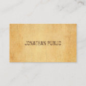 Het  Oude Papier van het Manuscript van het drukca Visitekaartje (Voorkant)