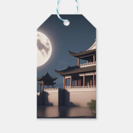 Het oude pijltorengebouw cadeaulabel