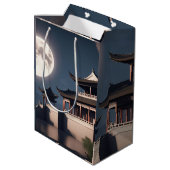 Het oude pijltorengebouw medium cadeauzakje (Achterkant Gekanteld)