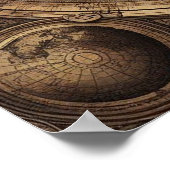 Het oude piratenzeilschip 1 poster (Hoek)