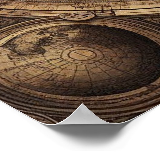 Het oude piratenzeilschip 1 poster (Hoek)