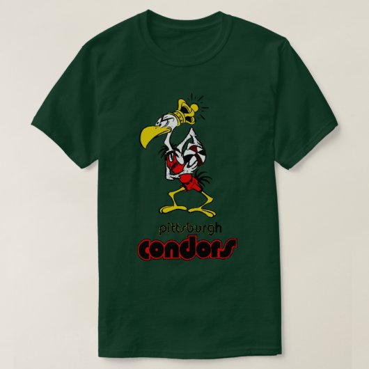 Het oude Pittsburgh Condors T-shirt (Design voorkant)