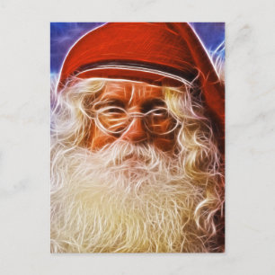 Het oude Portret van Kerstman de Kerstman van de Feestdagenkaart