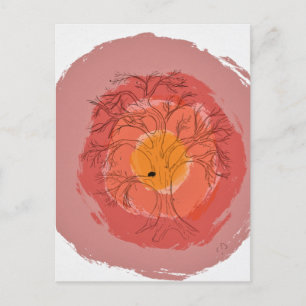 Het oude Poster van de eiken Briefkaart