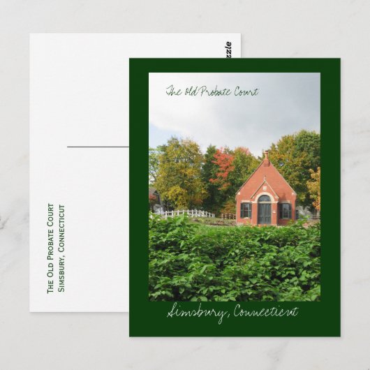 Het oude Probate Court Briefkaart (Voorkant / Achterkant)